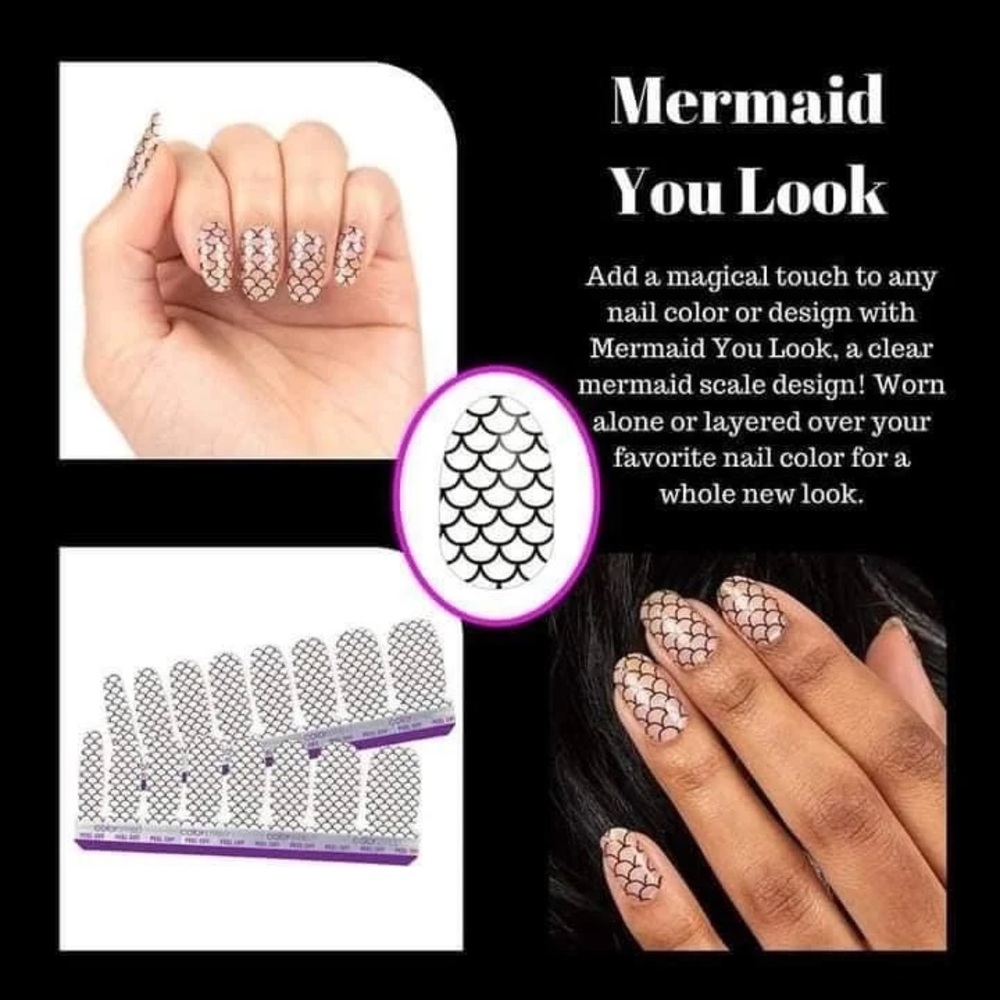 Retired Color Street graphic clear coat nail strips.